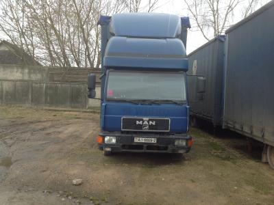 Автомобиль грузовой фургон тентовый MAN 8-224, рег. №AI 6669-2, 1999 г.в. (Витебская область, г.Орша)